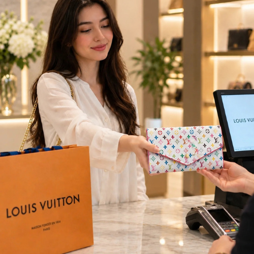 Louis Vuitton Portefeuille Sarah NM Long Wallet Monogram Multicolore M93532