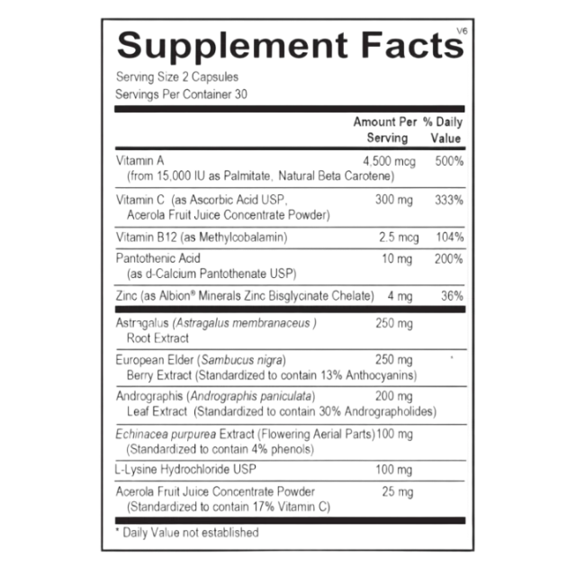 2 Pack Viracid Immune Support Capsules 60 Count