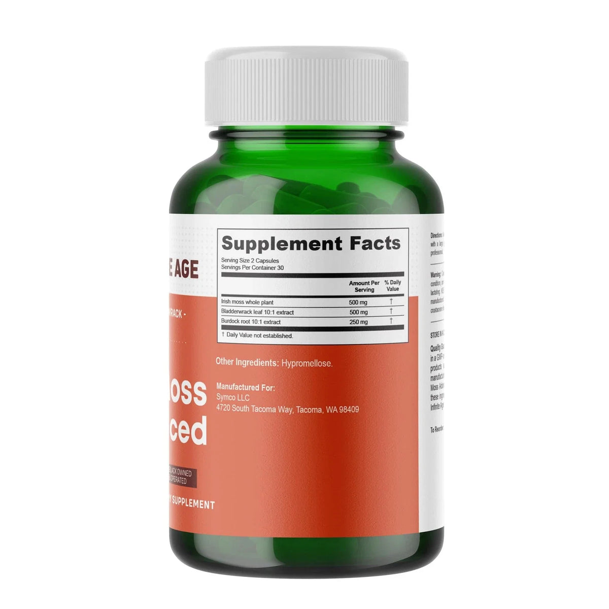 INFINITE AGE 1250mg Sea Moss Advanced Superfood Cap 60 Count