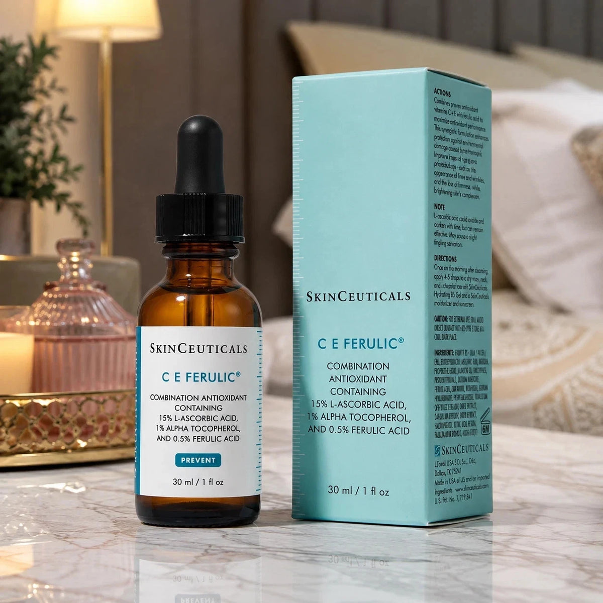 SkinCeuticals C E Ferulic 30ml Vitamin C Serum 15% L-Ascorbic Acid Antioxidant