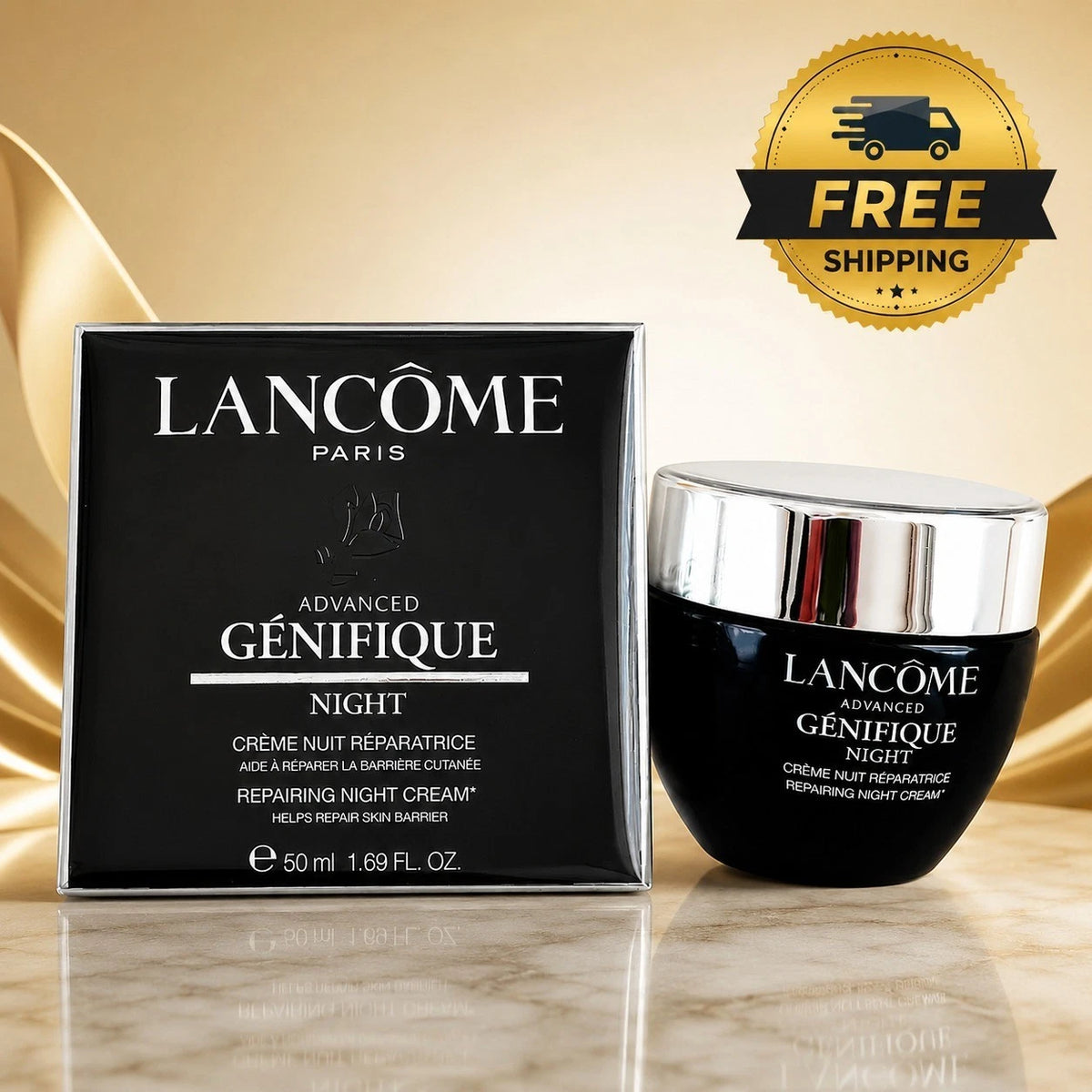 Lancôme Advanced Génifique Repairing Night Cream 1.69oz 50ml