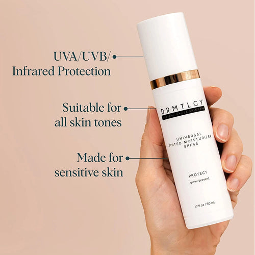 DRMTLGY Tinted Moisturizer with SPF 46. Universal Tint. All-In-One Face Sunsc